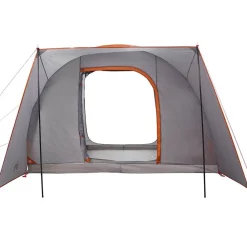 vidaXL Actividades Al Aire Libre-Tienda de campaña de coche 2 personas impermeable gris-naranja