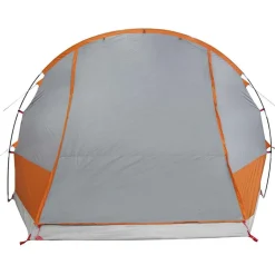 vidaXL Actividades Al Aire Libre-Tienda de campaña de coche 2 personas impermeable gris-naranja