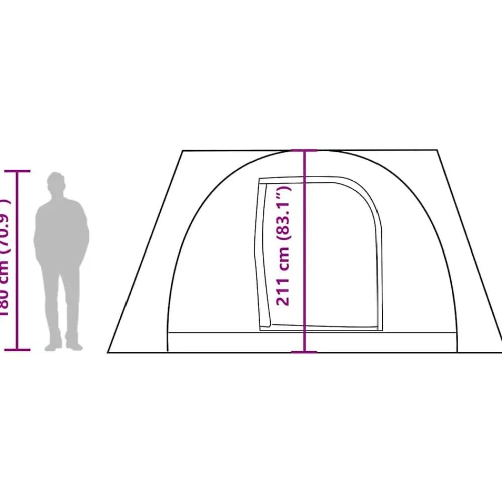 vidaXL Actividades Al Aire Libre-Tienda de campaña de coche para 2 personas impermeable