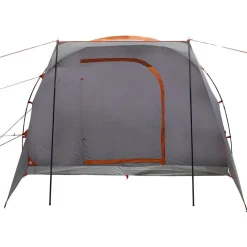 vidaXL Tienda de campaña de coche 2 personas impermeable gris-naranja Gris y naranja New