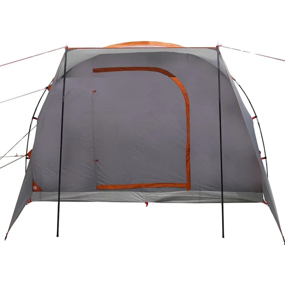 vidaXL Tienda de campaña de coche 2 personas impermeable gris-naranja Gris y naranja New