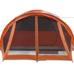 vidaXL Actividades Al Aire Libre-Tienda de campaña familiar túnel 6 personas impermeable naranja