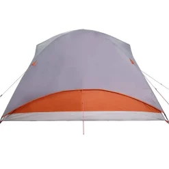 vidaXL Actividades Al Aire Libre-Tienda de campaña familiar túnel 6 personas impermeable naranja