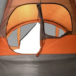 vidaXL Actividades Al Aire Libre-Tienda de campaña familiar túnel 6 personas impermeable naranja