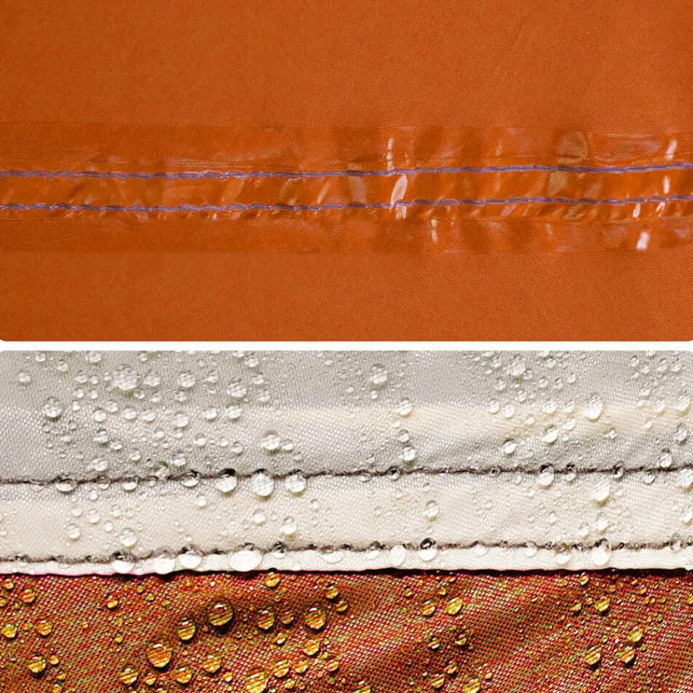 vidaXL Tienda de campaña familiar túnel 6 personas impermeable naranja Gris y naranja Discount