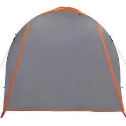vidaXL Tienda de campaña familiar túnel 6 personas impermeable naranja Gris y naranja Discount