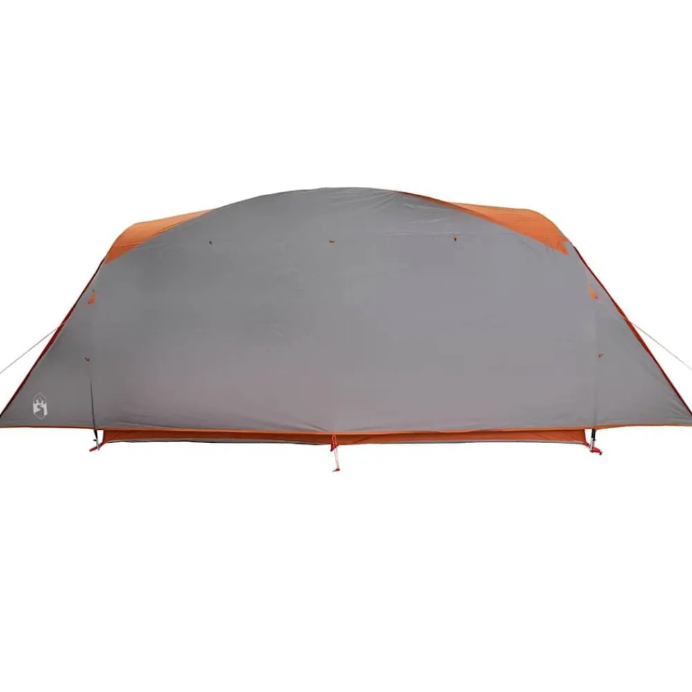 vidaXL Tienda de campaña familiar túnel 6 personas impermeable naranja Gris y naranja Discount