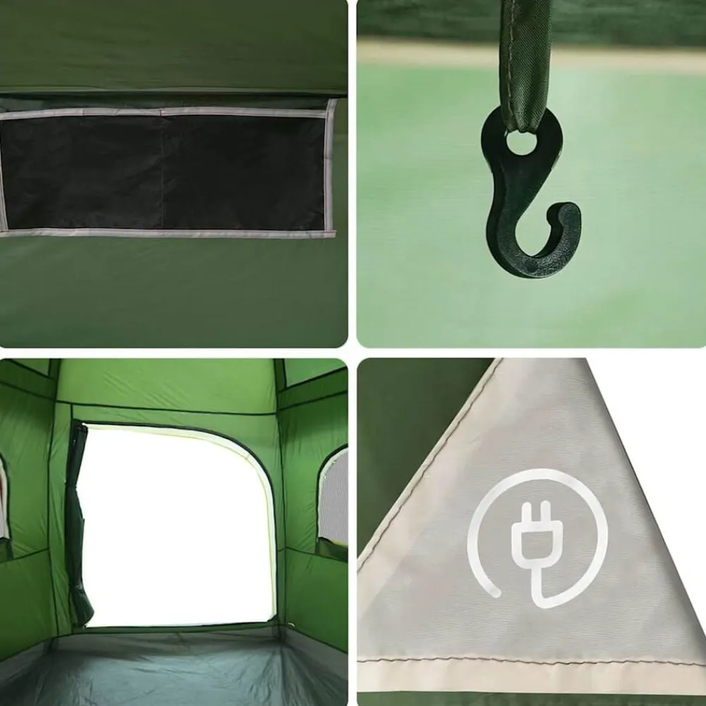 vidaXL Actividades Al Aire Libre-Tienda de campaña familiar Igloo 6 personas impermeable