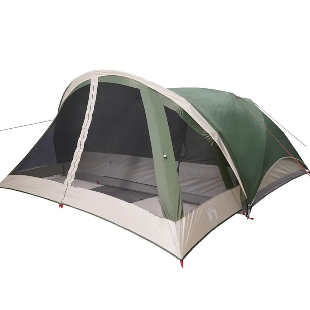 vidaXL Tienda de campaña familiar para 6 personas impermeable Verde Outlet