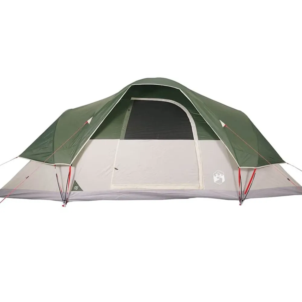 vidaXL Tienda de campaña familiar iglú 9 personas impermeable Verde New