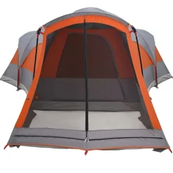 vidaXL Actividades Al Aire Libre-Tienda de campaña familiar túnel 8 personas impermeable naranja