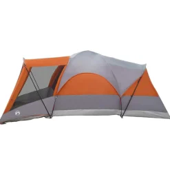vidaXL Actividades Al Aire Libre-Tienda de campaña familiar túnel 8 personas impermeable naranja