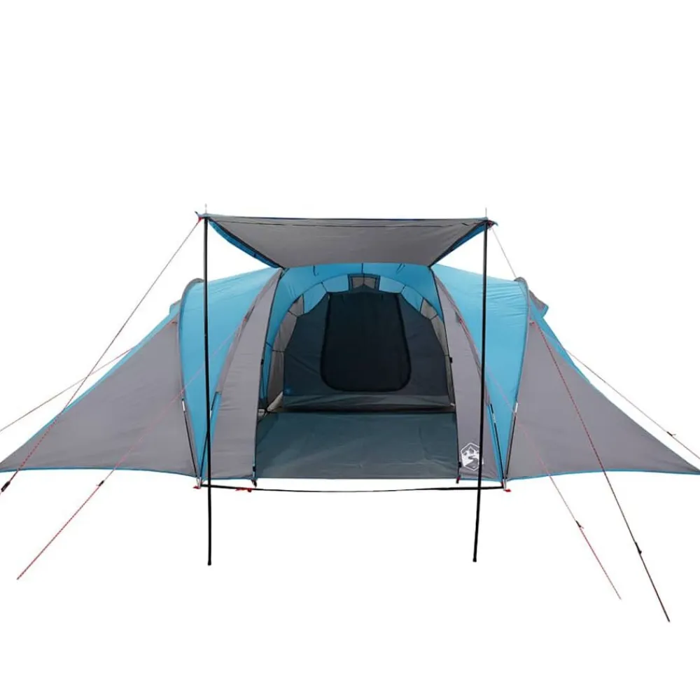 vidaXL Tienda de campaña familiar iglú 6 personas impermeable Azul Clearance