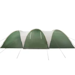 vidaXL Tienda de campaña familiar iglú 8 personas impermeable Verde New