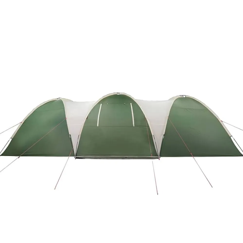 vidaXL Tienda de campaña familiar iglú 8 personas impermeable Verde New