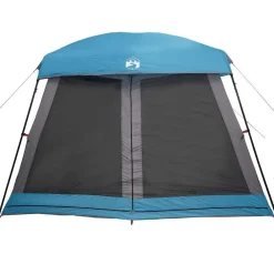 vidaXL Tienda de campaña familiar para 6 personas impermeable Azul Clearance