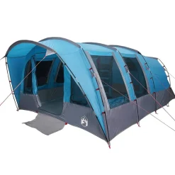 vidaXL Tienda de campaña familiar túnel 8 personas impermeable Azul Online