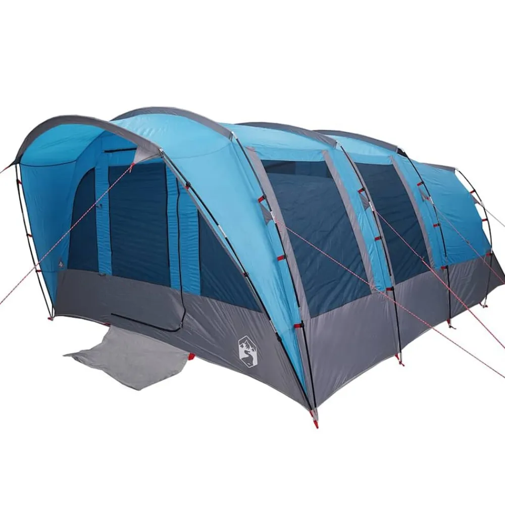 vidaXL Tienda de campaña familiar túnel 8 personas impermeable Azul Online