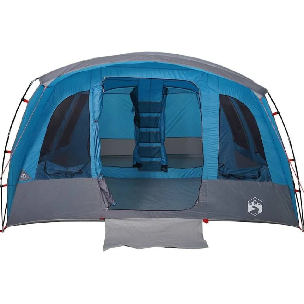 vidaXL Tienda de campaña familiar túnel 8 personas impermeable Azul Online