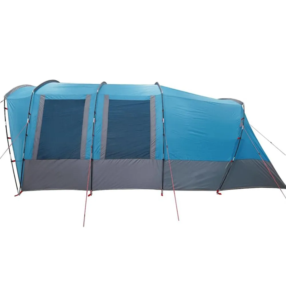 vidaXL Tienda de campaña familiar túnel 8 personas impermeable Azul Online