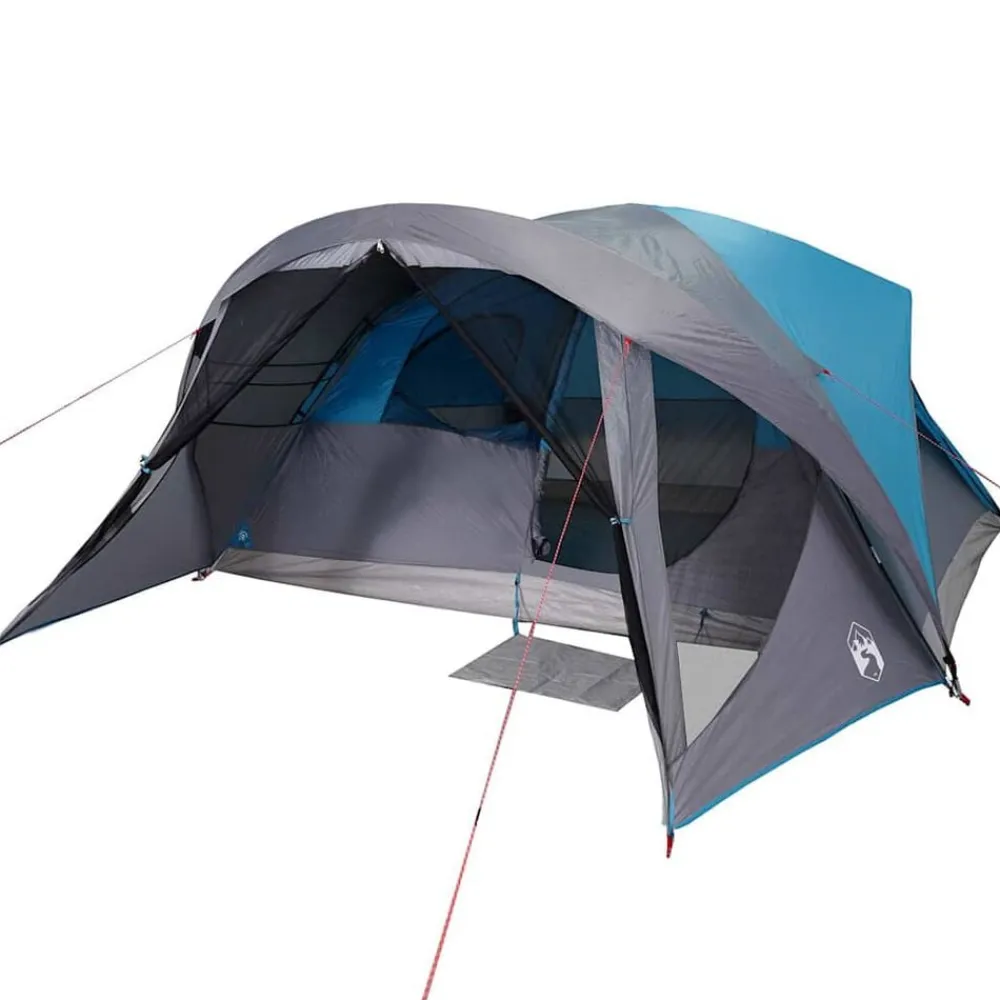 vidaXL Tienda de campaña familiar para 6 personas impermeable Azul Best
