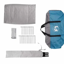 vidaXL Tienda de campaña familiar para 6 personas impermeable Azul Best