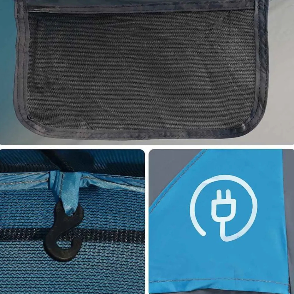 vidaXL Tienda de campaña familiar para 6 personas impermeable Azul Best