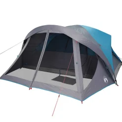 vidaXL Tienda de campaña familiar para 6 personas impermeable Azul Best