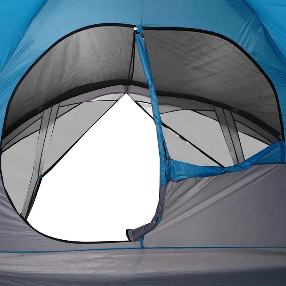 vidaXL Tienda de campaña familiar para 6 personas impermeable Azul Best