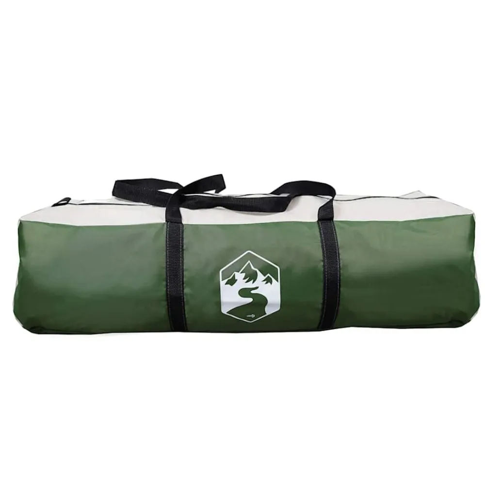 vidaXL Tienda de campaña familiar tipi 6 personas impermeable Verde Hot