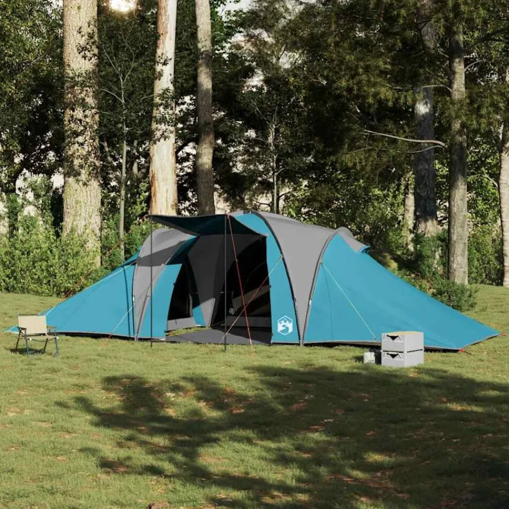 vidaXL Actividades Al Aire Libre-Tienda de campaña familiar iglú 6 personas impermeable