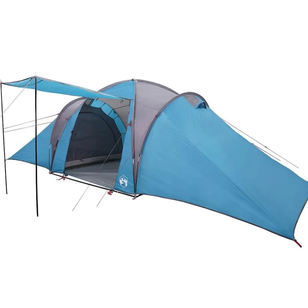 vidaXL Actividades Al Aire Libre-Tienda de campaña familiar iglú 6 personas impermeable