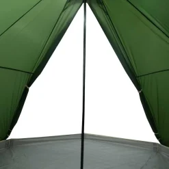 vidaXL Tienda de campaña familiar tipi 8 personas impermeable Verde New