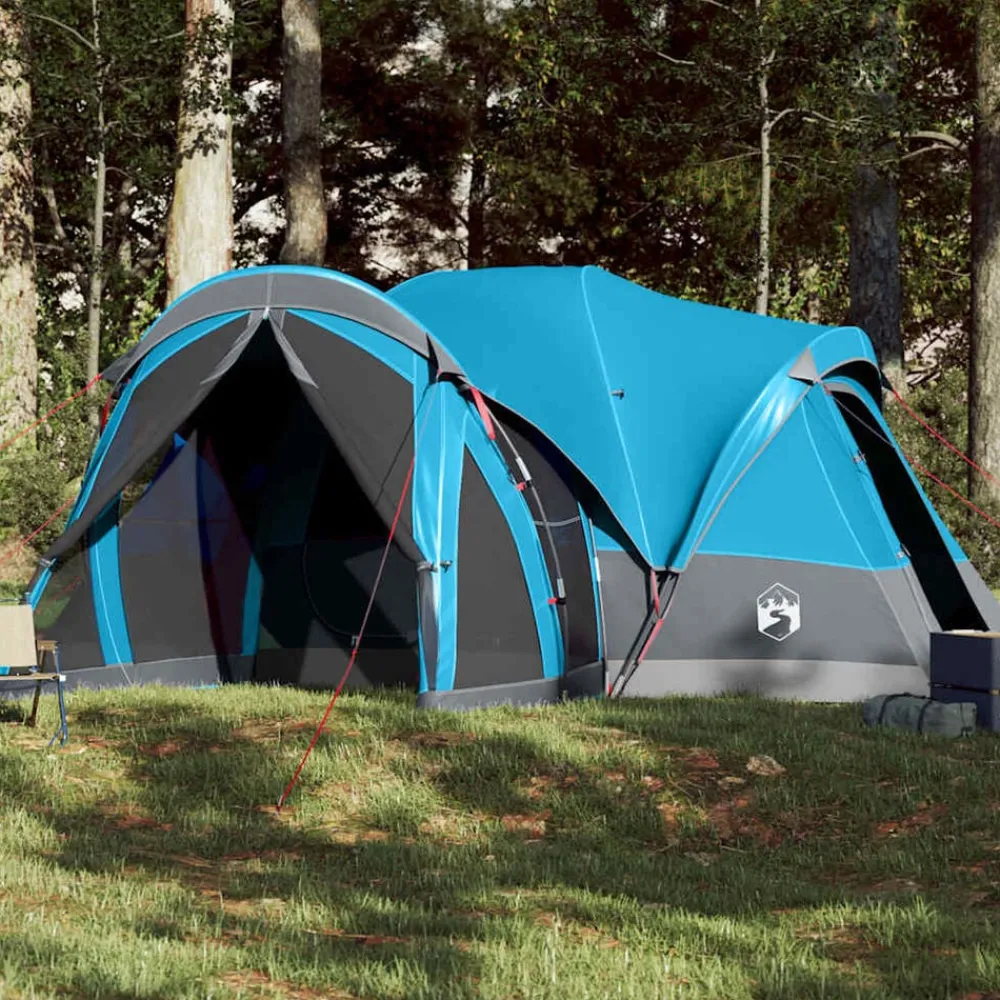 vidaXL Actividades Al Aire Libre-Tienda de campaña familiar tipi 8 personas impermeable