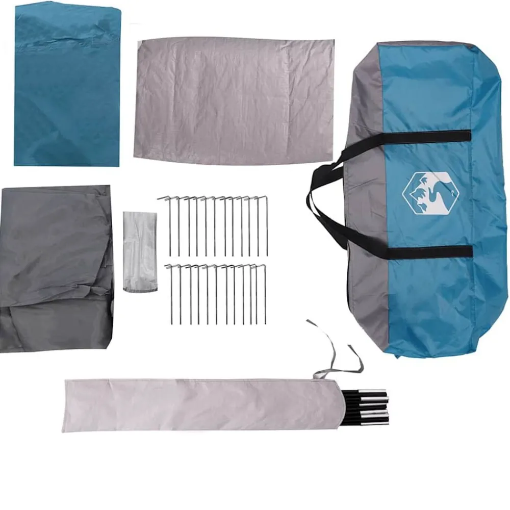 vidaXL Actividades Al Aire Libre-Tienda de campaña familiar tipi 8 personas impermeable