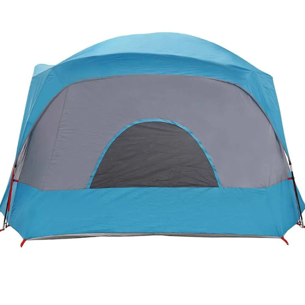 vidaXL Tienda de campaña familiar para 6 personas impermeable Azul Discount
