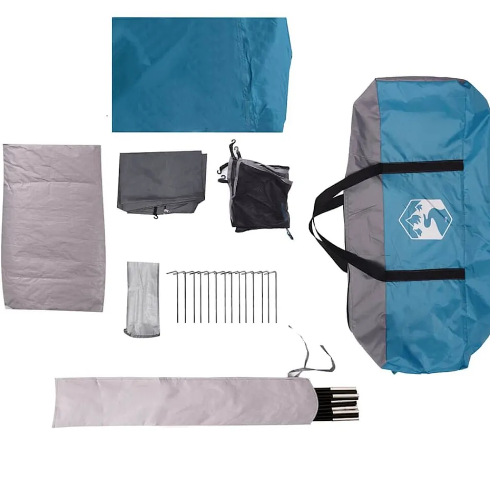 vidaXL Actividades Al Aire Libre-Tienda de campaña familiar para 8 personas impermeable