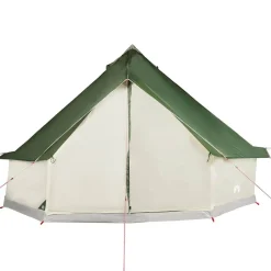 vidaXL Tienda de campaña familiar tipi 6 personas impermeable Verde Best