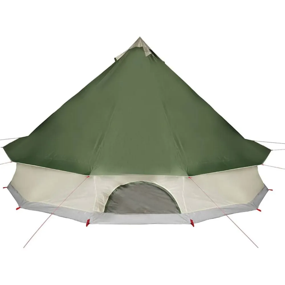 vidaXL Tienda de campaña familiar tipi 6 personas impermeable Verde Best