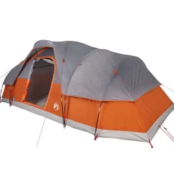 vidaXL Actividades Al Aire Libre-Tienda de campaña familiar iglú 11 personas impermeable naranja
