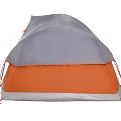 vidaXL Actividades Al Aire Libre-Tienda de campaña familiar iglú 11 personas impermeable naranja