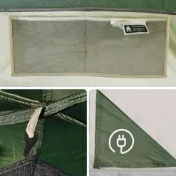 vidaXL Actividades Al Aire Libre-Tienda de campaña familiar tipi 8 personas impermeable
