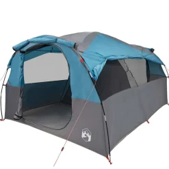 vidaXL Actividades Al Aire Libre-Tienda de campaña familiar túnel 6 personas impermeable