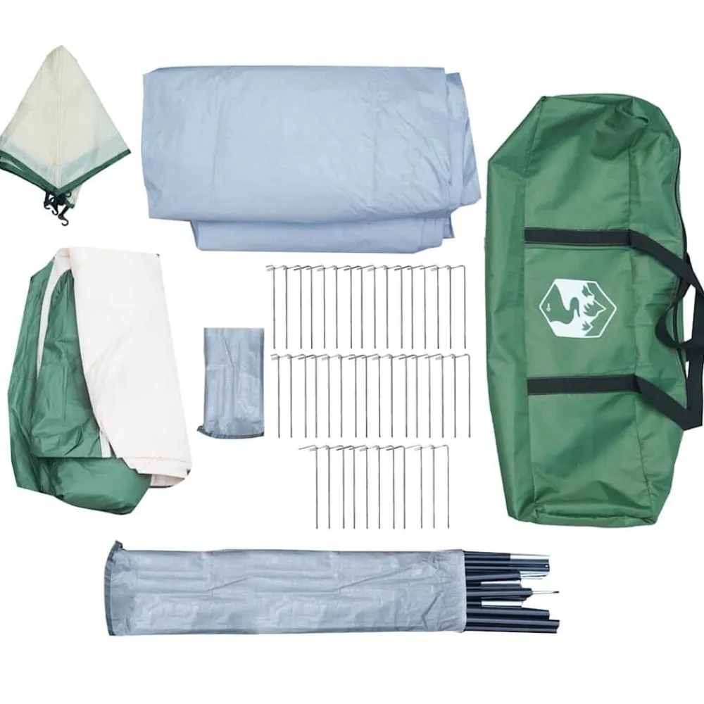 vidaXL Actividades Al Aire Libre-Tienda de campaña familiar iglú 12 personas impermeable