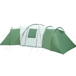vidaXL Actividades Al Aire Libre-Tienda de campaña familiar iglú 12 personas impermeable