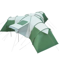 vidaXL Actividades Al Aire Libre-Tienda de campaña familiar iglú 12 personas impermeable