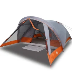 vidaXL Tienda de campaña familiar para 6 personas impermeable Gris Outlet