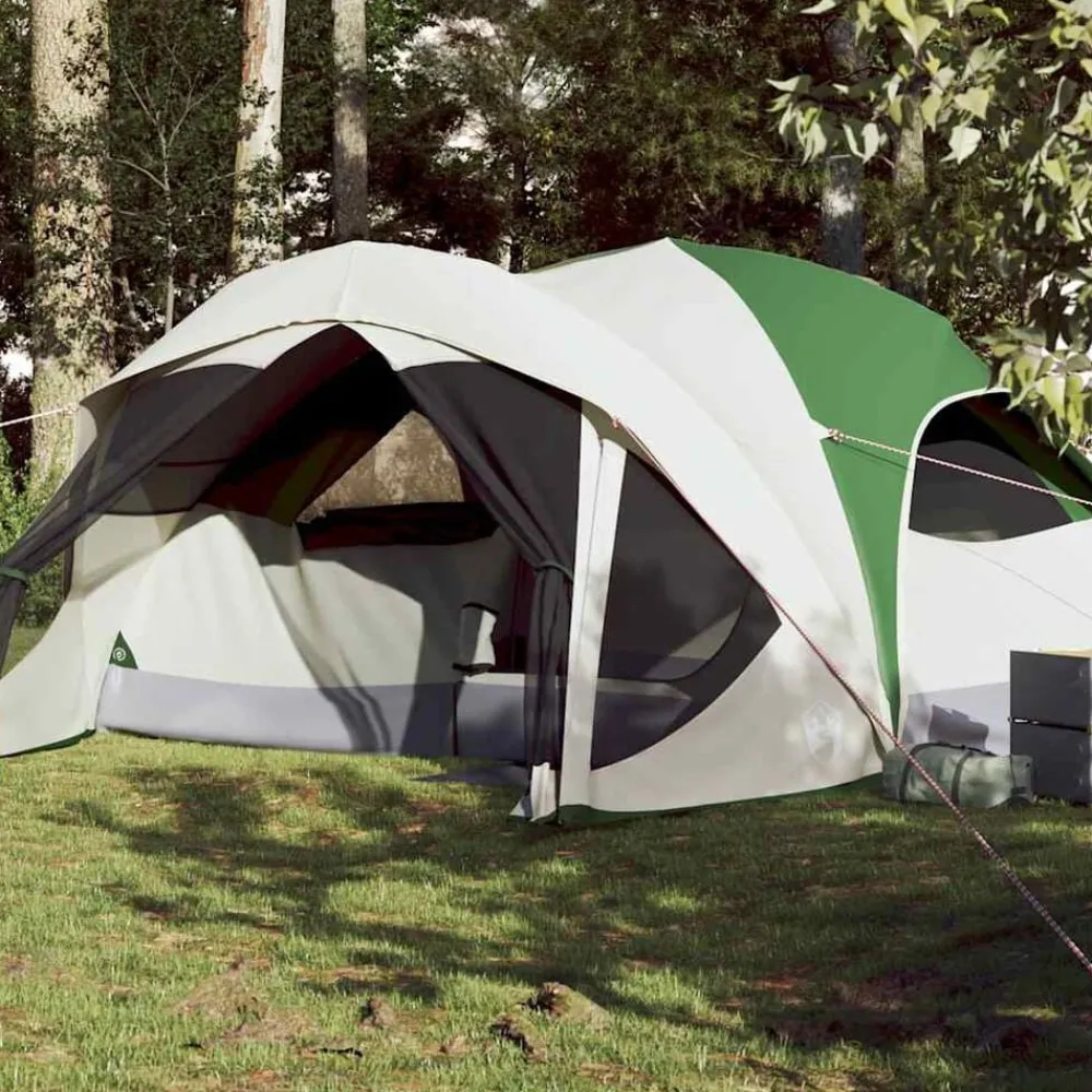 vidaXL Actividades Al Aire Libre-Tienda de campaña familiar para 6 personas impermeable