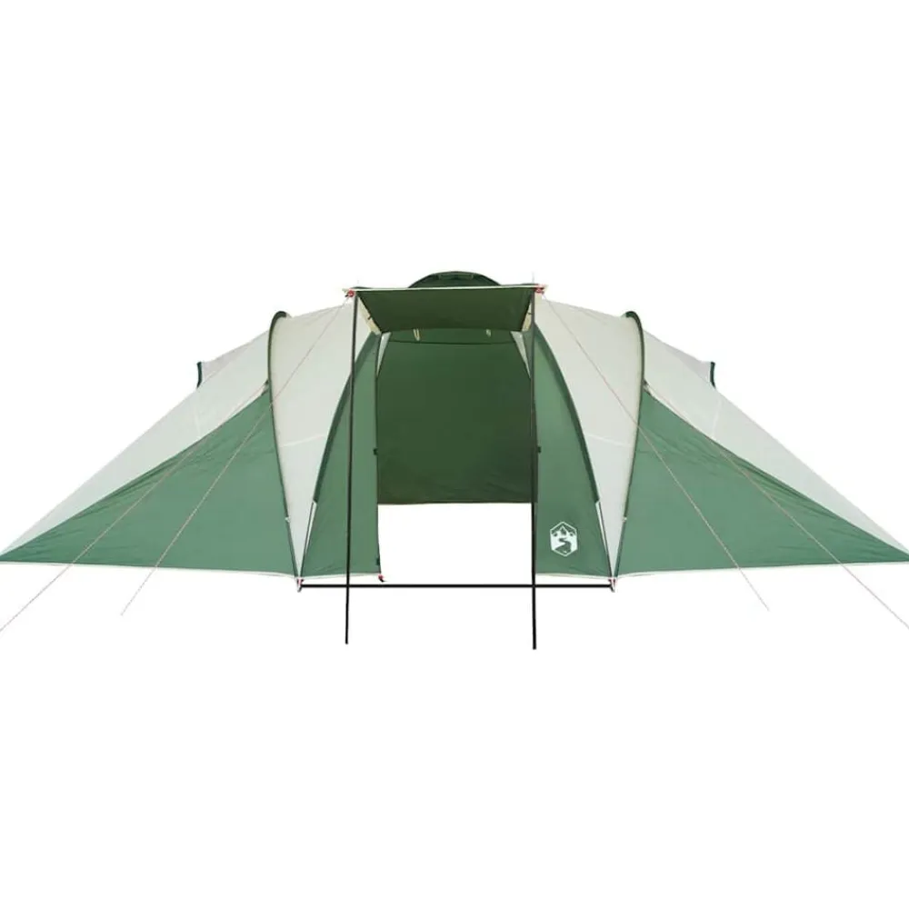 vidaXL Tienda de campaña familiar iglú 6 personas impermeable Verde New