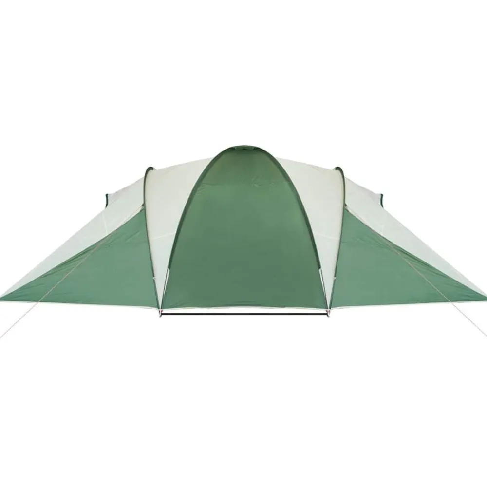 vidaXL Tienda de campaña familiar iglú 6 personas impermeable Verde New